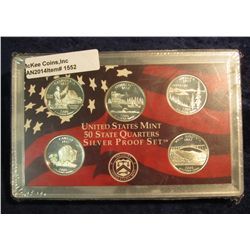 1552. 2005 S Silver Proof Statehood Quarter Set. Original as issued.