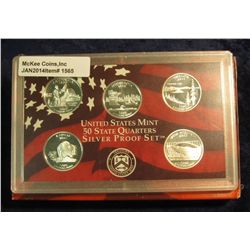 1565. 2005 S Silver U.S. Proof Set. Original as issued. Includes Quarter Set & Cent through Native A