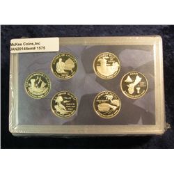 1575. 2009 S U.S. Proof Set. Original as issued. Includes 4-pc. Cent Set, 5-pc. Quarter Set, Native 