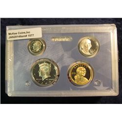 1577. 2009 S U.S. Proof Set. Original as issued. Includes 4-pc. Cent Set, 5-pc. Quarter Set, Native 