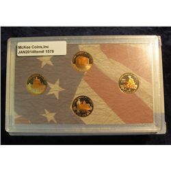 1578. 2009 S U.S. Proof Set. Original as issued. Includes 4-pc. Cent Set, 5-pc. Quarter Set, Native 