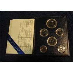 1583. 1983 Royal Canadian Mint Six-Piece Specimen Set in original holder.