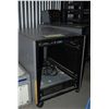 Image 1 : 12 Space Rolling Rack Mount Table, w PowerConditioner, and APC Uninterruptible Power Supply