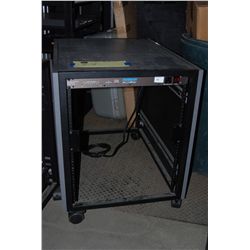 12 Space Rolling Rack Mount Table, w/ Furman AR-1215 PowerConditioner
