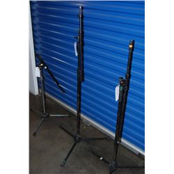 3 Boom Mic Stands