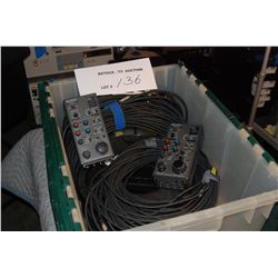 2 - Sony RM-P9 Remote Paint Boxex w/(4) 50 Meter & (2) 10 Meter Cables