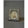 Image 1 : A MINIATURE FRAME, circular opening, 8cm square, Birmingham 1897  30-50...