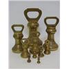 Image 1 : A SET OF BRASS BELL WEIGHTS, 14lb to 1/4oz, early 20th Century (10)  120-150...