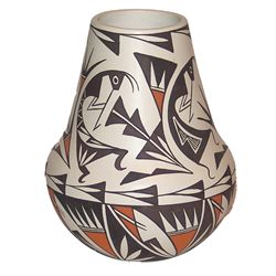 Acoma Pottery Jar - B.L. Cerno