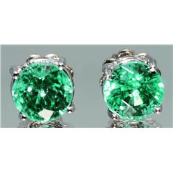 Emerald Stud Earrings