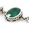 Image 2 : 148.5ctw Custom Made Silver Bracelet w/ Emerald
