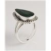 Image 1 : EMERALD BERYL 30.26CTW ANTIQUE LOOKS SILVER RING