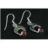Image 1 : Pink Torumaline 12.90ctw Crescent Design .925 Earring