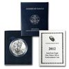 2012-W (Burnished) Silver American Eagle (w/Box & CoA)