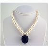 Image 1 : Pearl & Sapphire 87.56ctw Diamond Necklace 14kt W/G