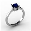 Sapphire 0.65 ctw Ring14kt White Gold