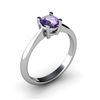 Image 1 : Tanzanite 0.56ctw Ring 14kt White Gold