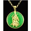 Image 1 : 24.27CTW CHINESE JADE CHARMED PENDANT