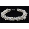 Image 1 : 152.76CTW 7" WHITE RICE PEARL BRACELET METAL LOCK PHIL