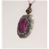 Image 2 : Raw Druzy Natural Stone Druse Victorian Look Pendant