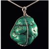 Image 1 : NATURAL 194.27CTW TURQUOISE WIRE WRAPPED PENDANT