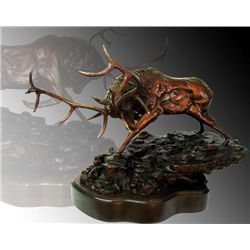 Majestic Bull Elk Bronze