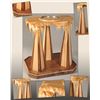 Image 1 : Handmade Walnut and Maple Display Pedestal