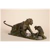 Image 1 : "Nemesis" Leopard and Baboon Bronze by John Tolmay