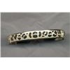 Image 1 : 14K Yellow Gold Bangle Bracelet with Inlayed Giraffe Hair