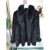 Image 1 : Black Sheared Mink Stroller with Black Fox Trim