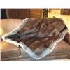 Image 1 : Beaver Fur Blanket With Bobcat Trim