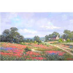 "Hill Country Homestead" - Original Oil Painting by Kay Walton