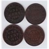 Image 2 : Lot of Four Victorian Large Cents.
