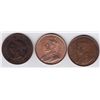 Image 2 : Lot of 3 Large One Cents