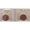 Image 1 : Lot of Two Graded One Cent