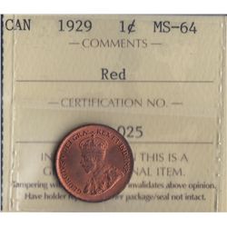 1929 One Cent