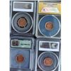 Image 2 : Lot of Four Graded One Cent