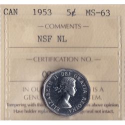 1953 Five Cent