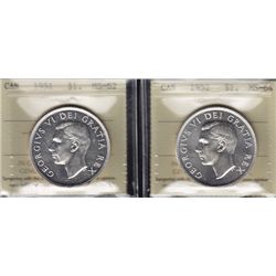 Lot of Two Graded One Dollar