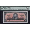 Image 1 : 1937 Bank of Canada $2 Ascending Ladder Serial Number