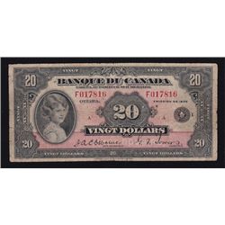 1935 Banque du Canada $20