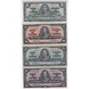 Image 1 : Lot of Four 1937 Bank of Canada Notes