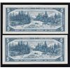 Image 2 : Lot of Two 1954 Bank of Canada $5