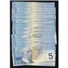 Image 2 : Fifty Consecutive 2004 Bank of Canada $5