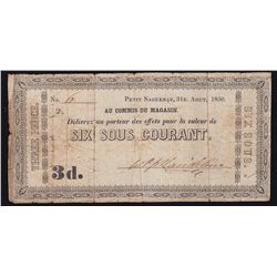 Merchant Scrip Saguenay District