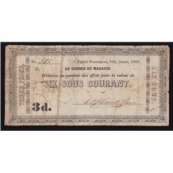 Merchant Scrip Saguenay District