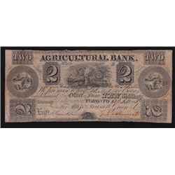 1837 Agricultural Bank $2