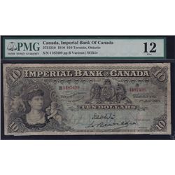 1910 Imperial Bank of Canada $10