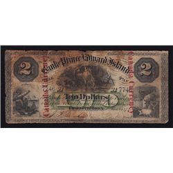 1872 Bank of Prince Edward Island $2