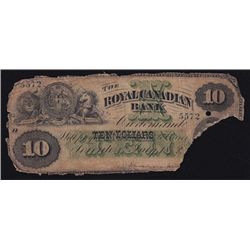 1872 Royal Canadian Bank $10